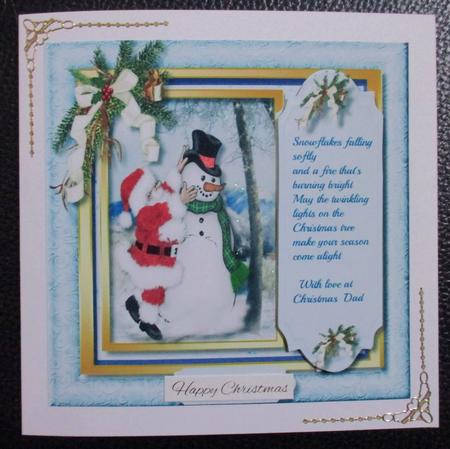 Christmas Greetings Dad  by Davina Rundle