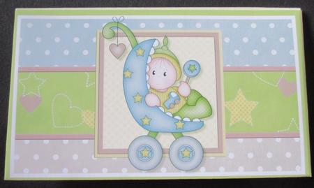 Baby Boy Buggy Money Wallet by Davina Rundle