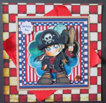 The Little Pirate Card Front Kit by Davina Rundle