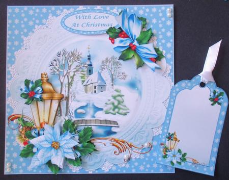 8x8 Christmas Church by the River Mini Kit by Davina Rundle