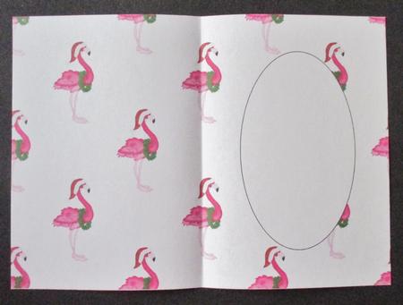 Christmas Flamingo Insert by Davina Rundle