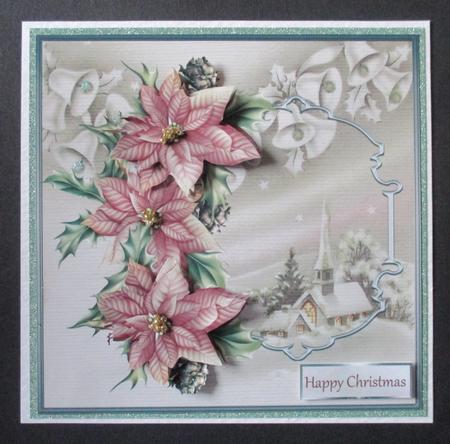 Lights from the Church 7x7 Card with Decoupage by Davina Rundle