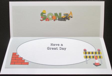 More Construction Son Large Dl Insert by Davina Rundle