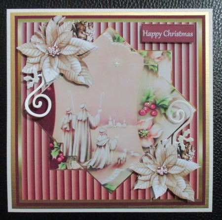Star in the Sky 7x7 Card with Decoupage by Davina Rundle