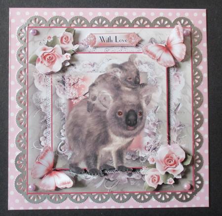 Beautiful Mother and Baby Card Front Kit by Davina Rundle