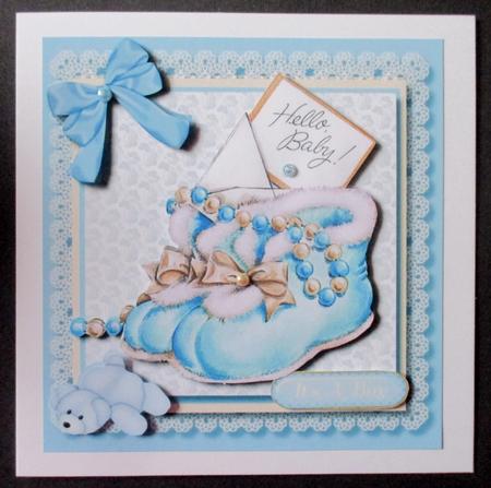Booties for a Baby Boy by Davina Rundle