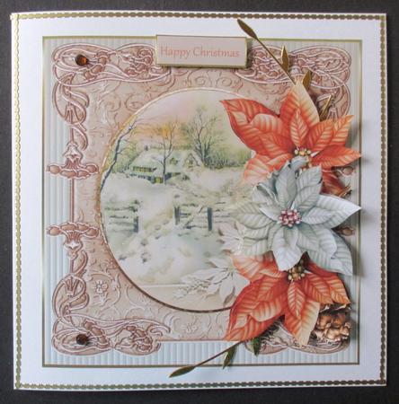 Footsteps in the Snow to the Gate 7x7 Card by Davina Rundle