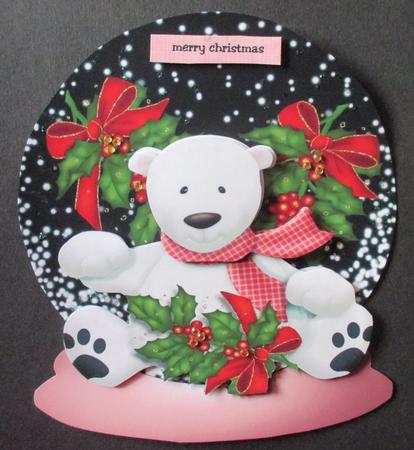 Snow Globe Ice Bear by Davina Rundle