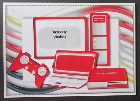 Computer, Games Machine and Gadgets in Funky Frame by Davina Rundle