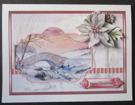 Winter River Card with Decoupage by Davina Rundle