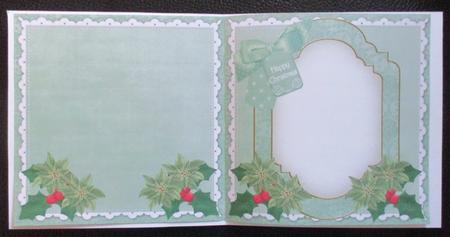 Winter Garden Happy Christmas to Fit 6in Folded Insert by Davina Rundle