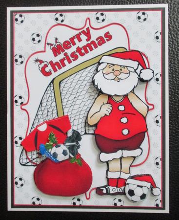 Santa Loves Football by Davina Rundle