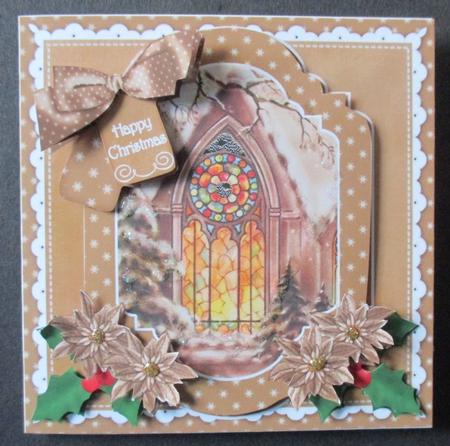 Church Window Happy Christmas 6in Christmas Step by Step by Davina Rundle