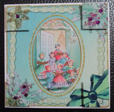 Carol Singers Ice 8in Picture Sheet by Davina Rundle