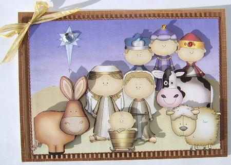 Nativity Card Front by Davina Rundle