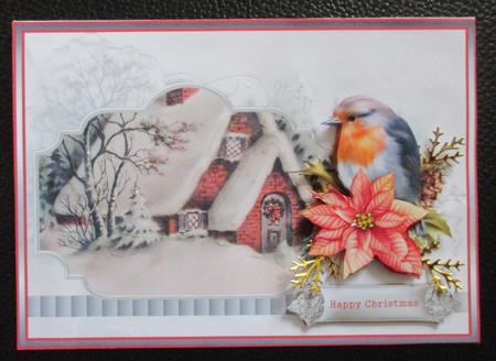 Robin and Vintage Hamlet Card by Davina Rundle