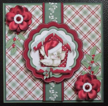 Chirpy, Chirpy Christmas - 8" Square Card Mini-kit by Davina Rundle