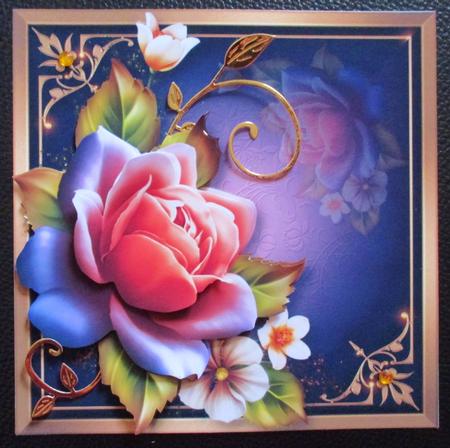 Beautiful Peach 'twinkle' Rose by Davina Rundle