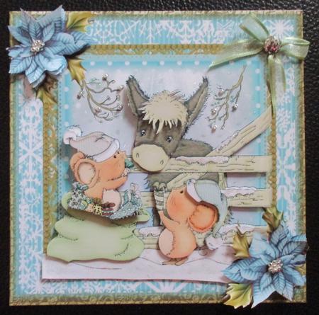 Special Christmas Friends Card Front Kit by Davina Rundle