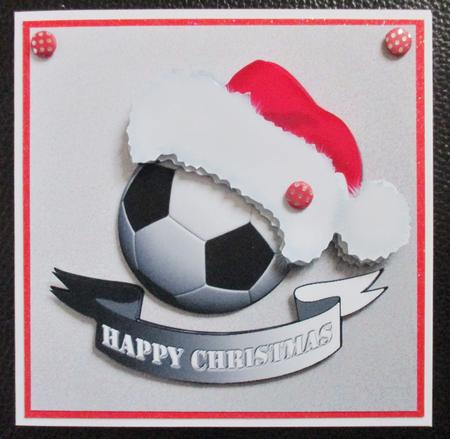Christmas Football - Black & White by Davina Rundle
