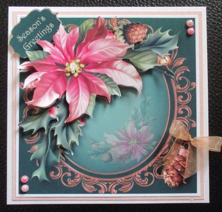 Pretty Pink Poinsettia Mk by Davina Rundle