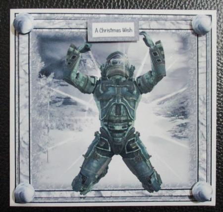 The Christmas Gamer Card Front Kit by Davina Rundle