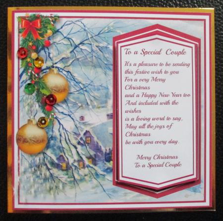 To a Special Couple , with Verse  by Davina Rundle