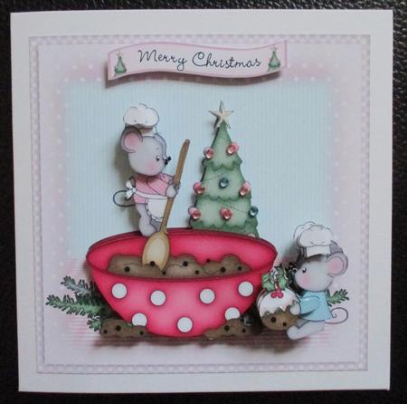 Christmas Pudding Mice Mini Kit by Davina Rundle
