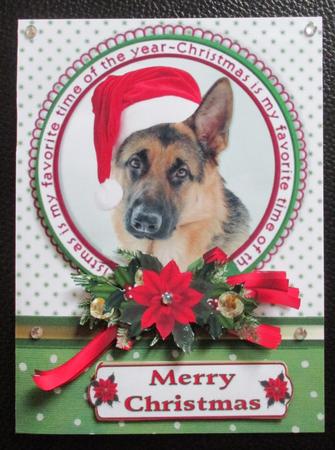 German Shepherd Christmas Wishes by Davina Rundle