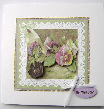 Pansies and Lace by Davina Rundle
