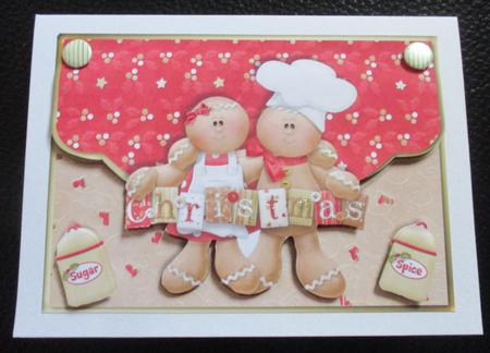 All Things Nice Gingerbread Envelope Card by Davina Rundle