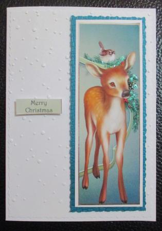 The Christmas Fawn Large Dl Quick Topper by Davina Rundle