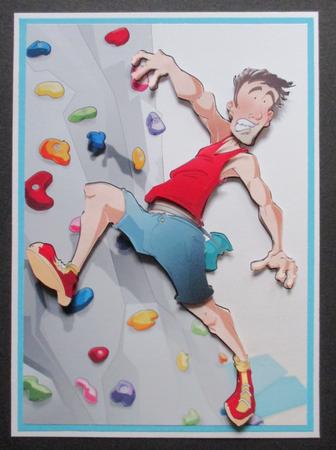 Indoor Climber Dude by Davina Rundle