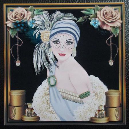 Stunning Flapper Lady Mini Kit by Davina Rundle