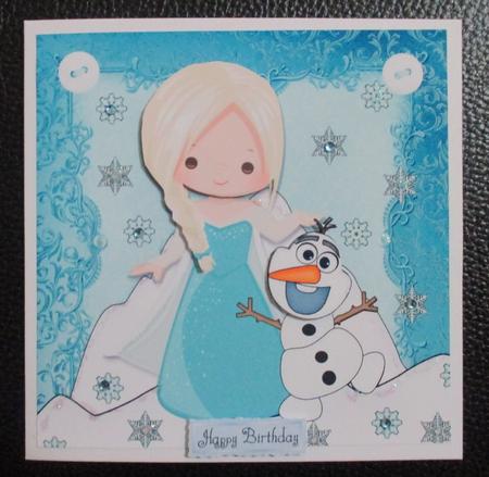 Elsa & Olaf 8x8 by Davina Rundle