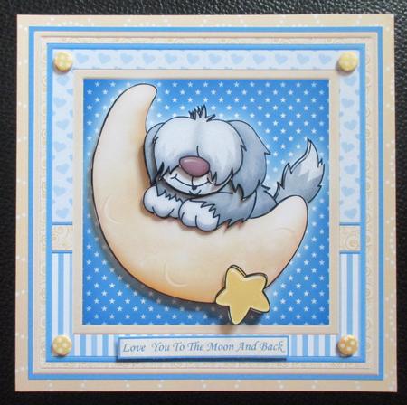 Love You to the Moon and Back Sheepdog Mini Kit by Davina Rundle
