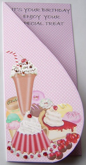 Birthday Tea -tear Drop Card by Davina Rundle