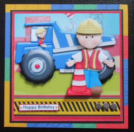 Dumper Truck 7.5 Decoupage Mini Kit for Boys or Men by Davina Rundle