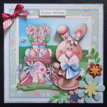 Easter Egg Hunt 8x8 Decoupage Mini Kit by Davina Rundle
