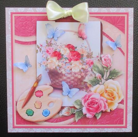 8" x 8" Rose Lace Set 3 Backing Papers by Davina Rundle