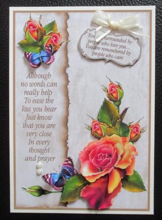 Rainbow Roses Sympathy by Davina Rundle