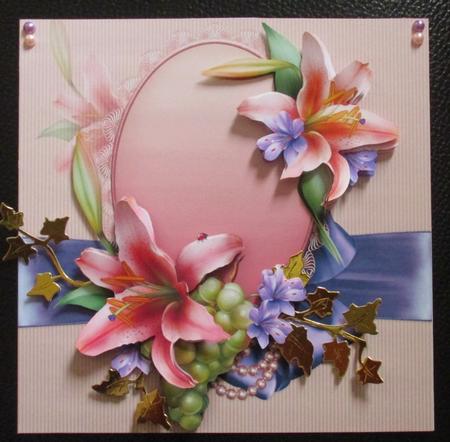 8x8 Downton Lilies No Verse Mini Kit by Davina Rundle