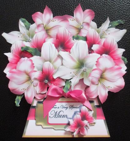 Hand-tied Bouquet - Pink Amaryllis - Mini Kit by Davina Rundle