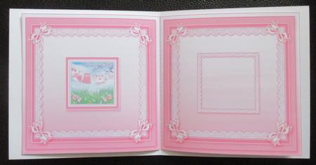 Baby Girl Clothes Line 6in x 6in Insert by Davina Rundle