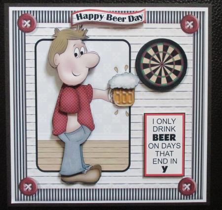 Happy Beer Day Mini Kit. Birthday/fathers Day by Davina Rundle
