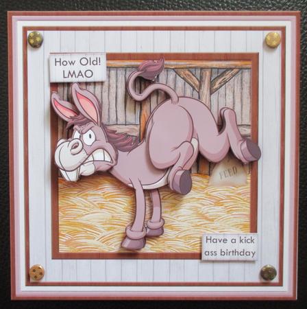 Lmao Ass Jokes 8x8 Humorous All Occasions Mini Kit by Davina Rundle