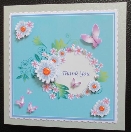 2 Card Set: Thank You / Blank by Davina Rundle