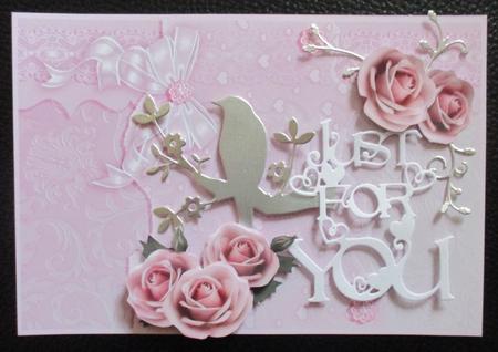 Rose Bouquet Decoupage by Davina Rundle