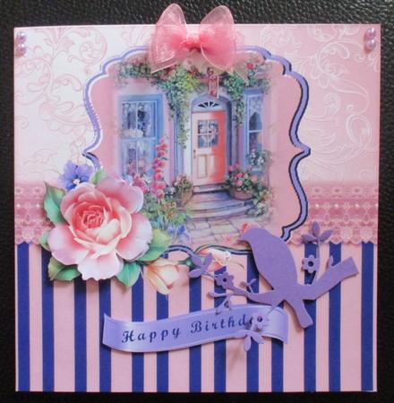 At My Front Door Card Front by Davina Rundle
