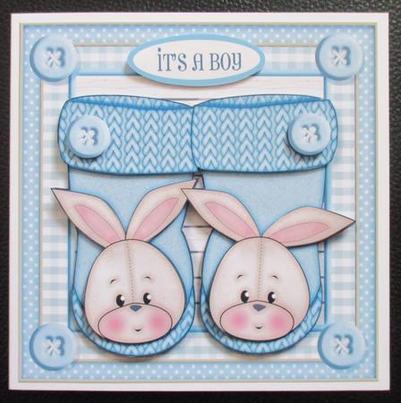 New Baby Boy Rabbit Boots with Ages 1 to 2 Yrs by Davina Rundle